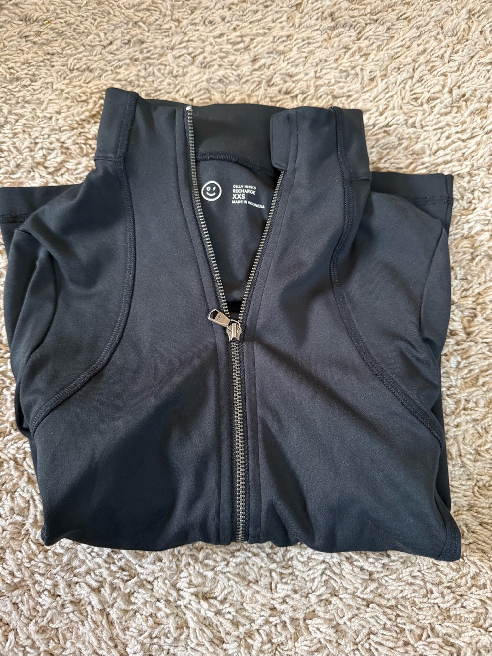 Gilly Hicks Black Zip-Up Hoodie Jacket